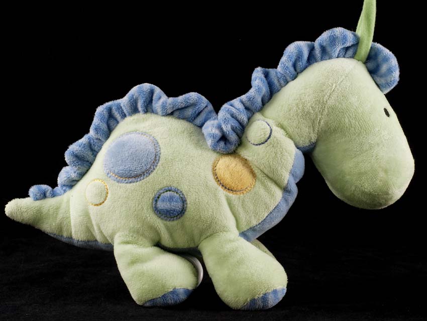 carters green dinosaur plush