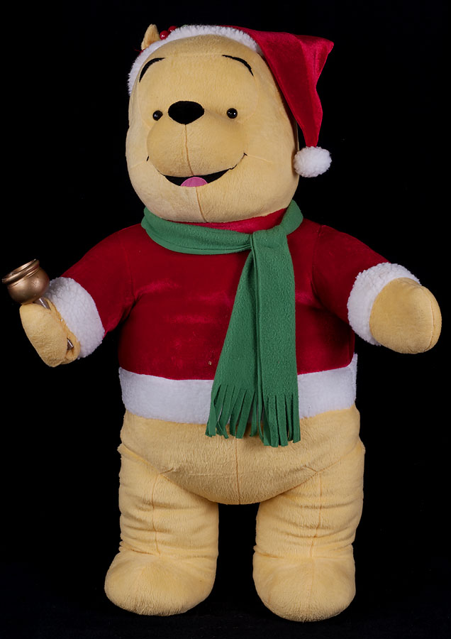 christmas winnie the pooh stuffed animal