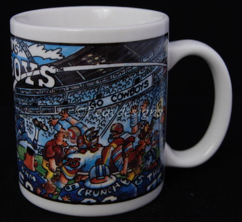 DALLAS COWBOYS VINTAGE 1990'S TEAM NFL CERAMIC COFFEE MUG - Bucks County  Baseball Co.