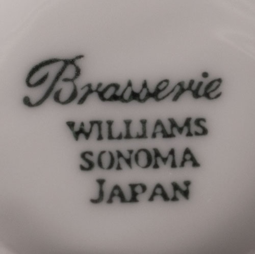 Le Chat Noir Boutique: Williams Sonoma Brasserie White Coffee Mug