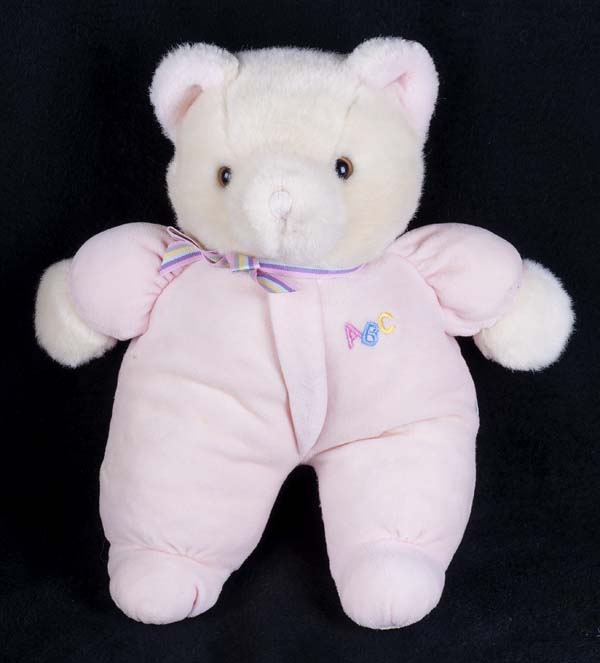 Le Chat Noir Boutique: Eden ABC Teddy Bear Pink Lovey Baby Plush ...