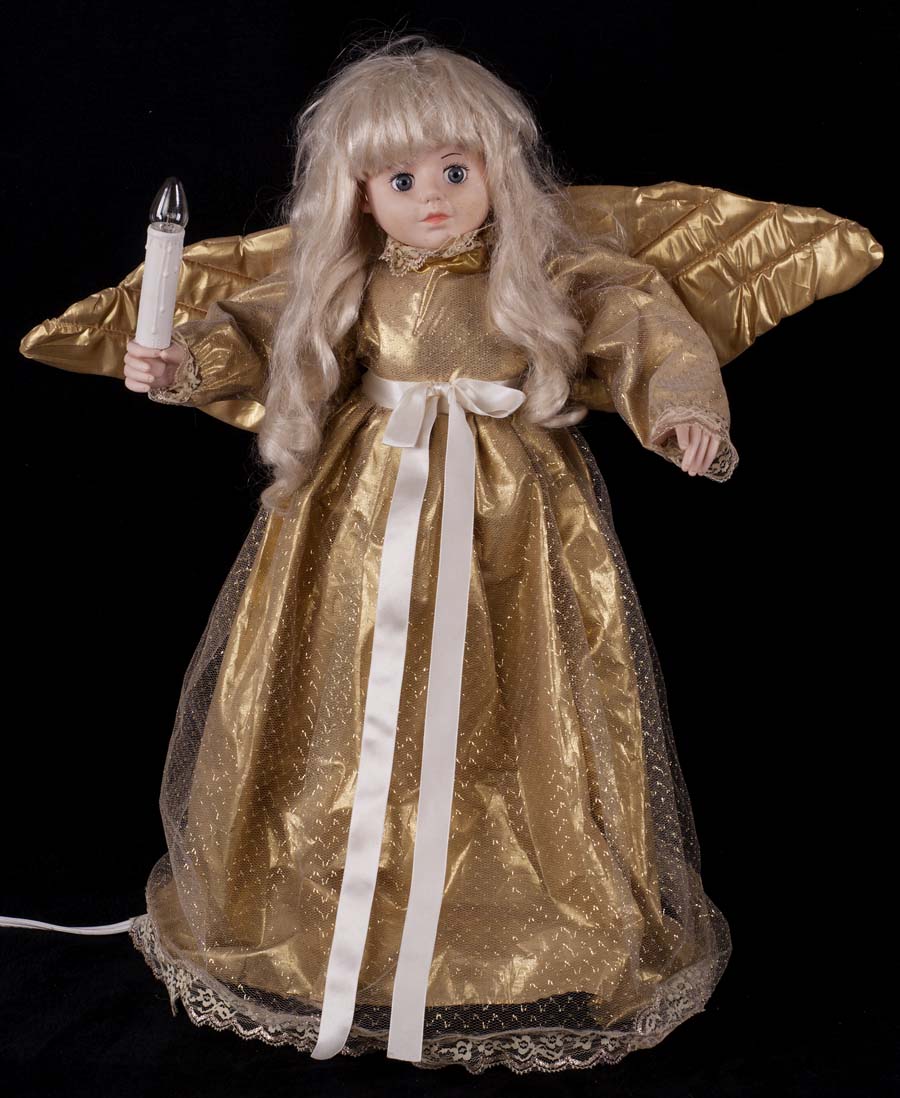 animated christmas angel doll