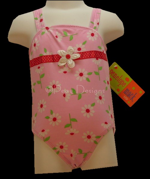 Le Chat Noir Boutique: Penelope Mack PINK FLORAL FLOWER Swim Suit NEW ...