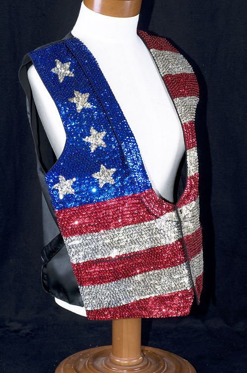 Western Rail Reining Halter Trail Horse Show Sequin Tux American Flag 