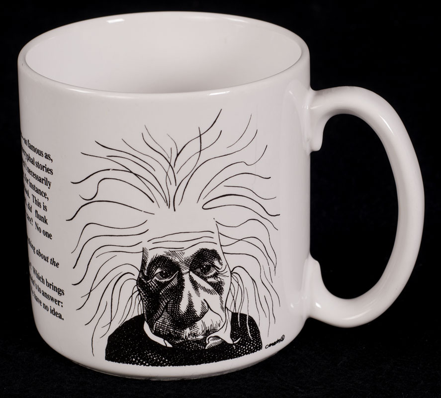 Le Chat Noir Boutique: Albert Einstein Caricature Steven Cragg Coffee ...