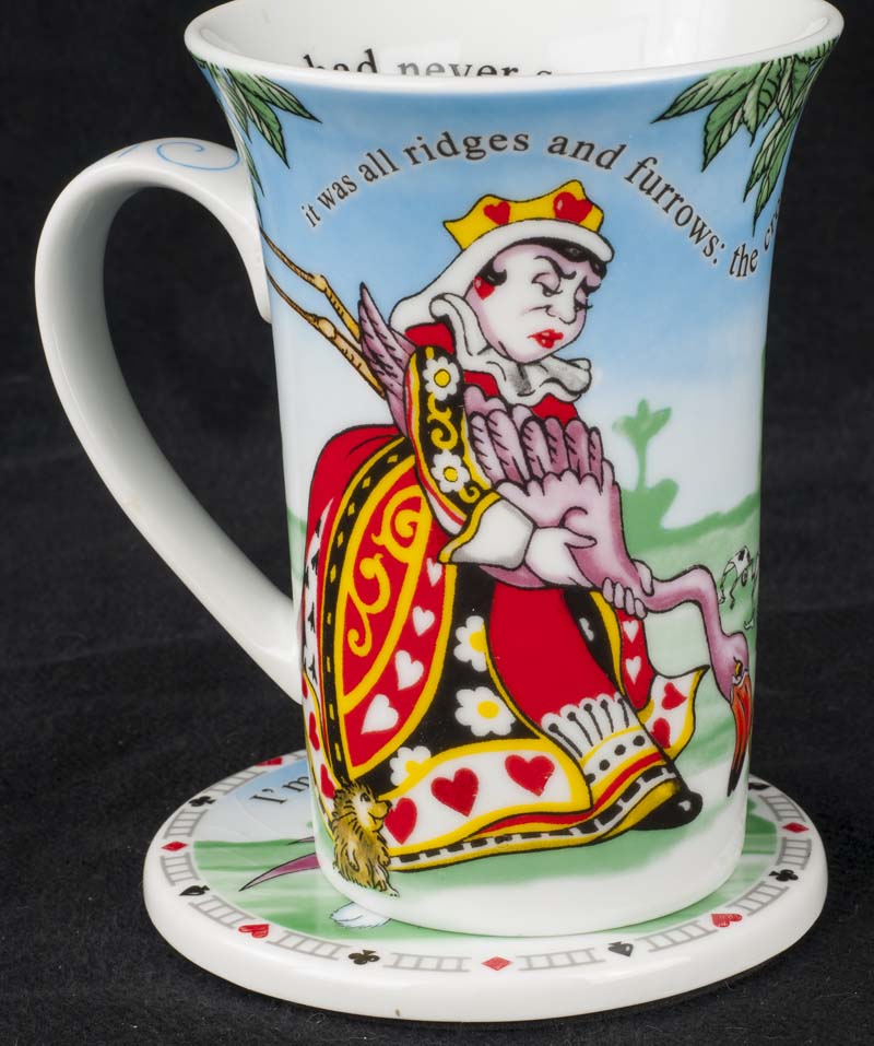 Alice in Wonderland Coffee Mug Cup 12 oz White Mad Hatter Tea Party Paul  Cardew