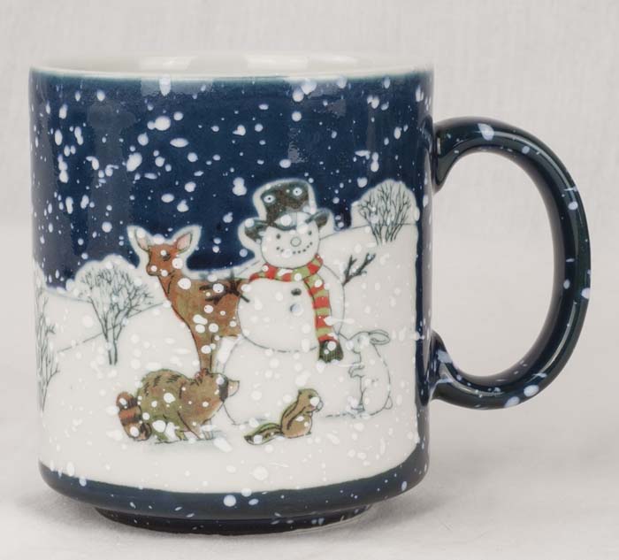 Le Chat Noir Boutique: Otagiri Winter Scene with Snowman Stoneware ...