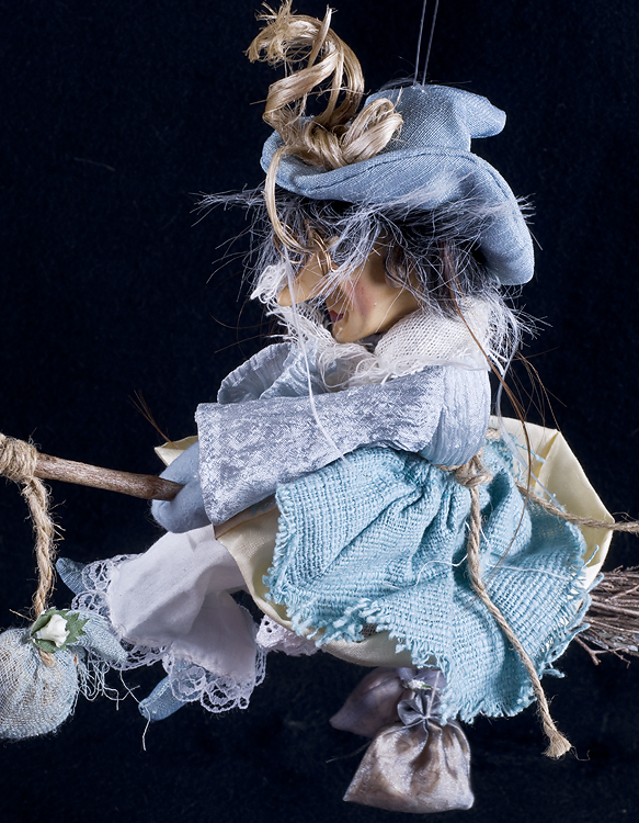 Witches of Pendle ALTHEA Witch Powder Blue Hanging Doll  