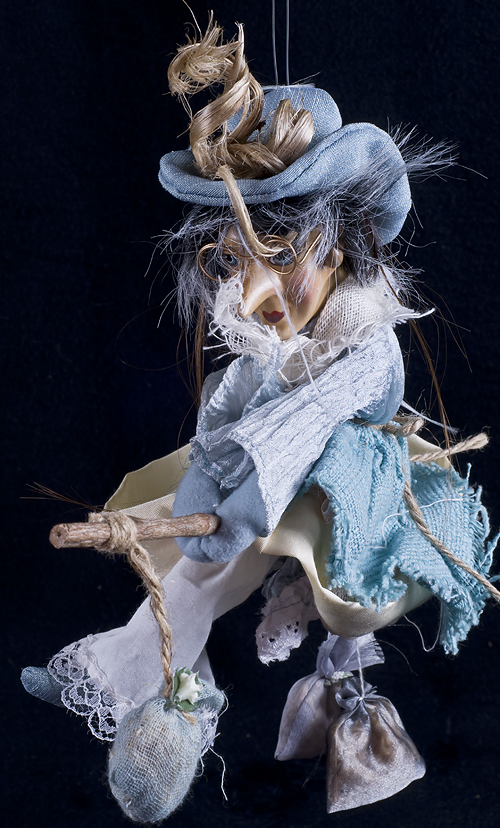 Witches of Pendle ALTHEA Witch Powder Blue Hanging Doll  