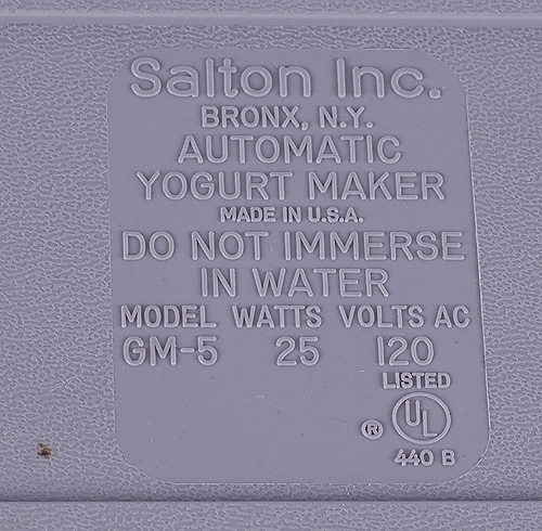 Salton Yogurt Maker Manual